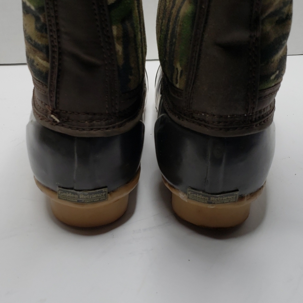 Golden Retriever Thinsulate Camo Duck Boots Sz. 6 - Picture 9 of 11